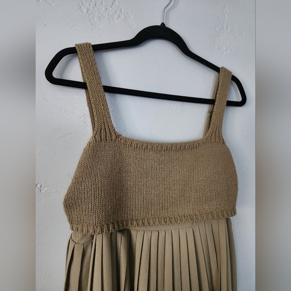 Anthropologie Mare Mare Pleated Maxi Twofer Dress Medium - Picture 4 of 11